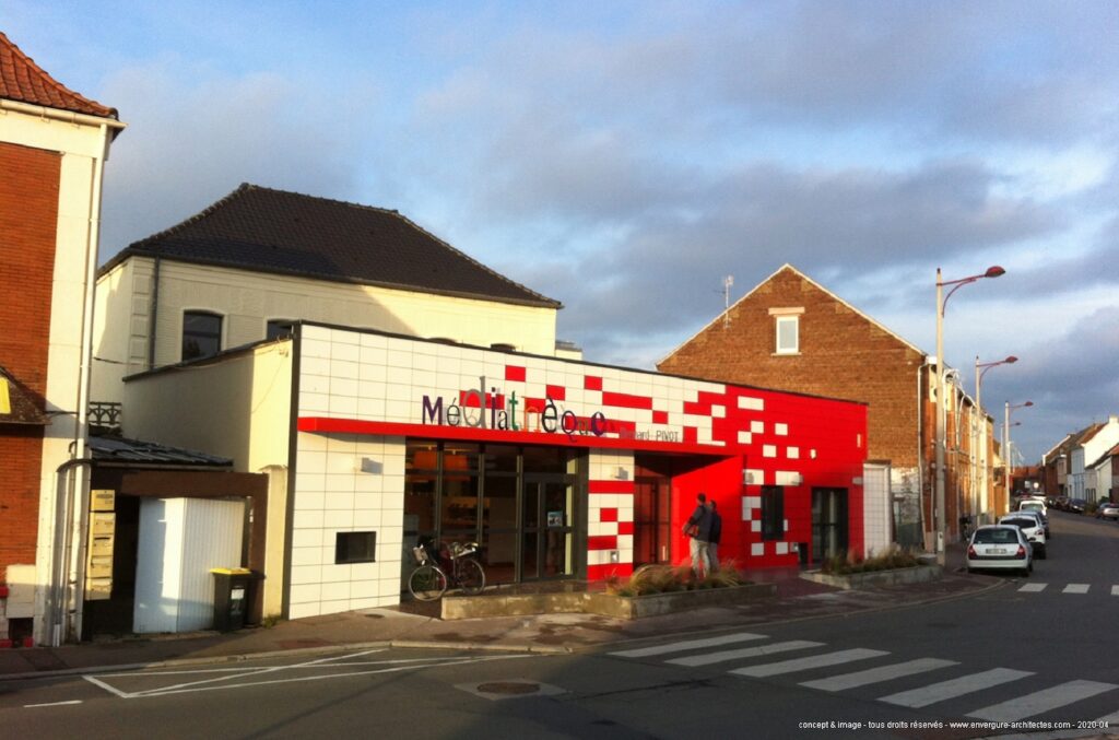 Rénovation médiathèque de Leforest l Envergure Architectes