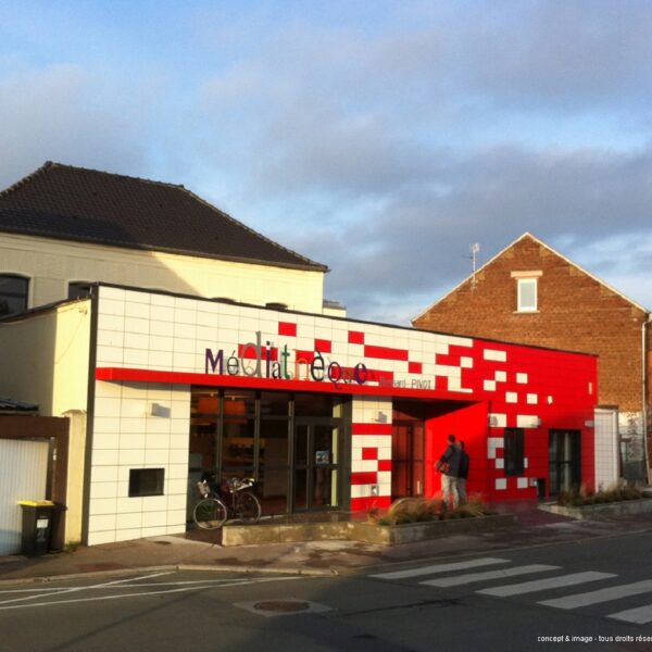 Rénovation médiathèque de Leforest l Envergure Architectes