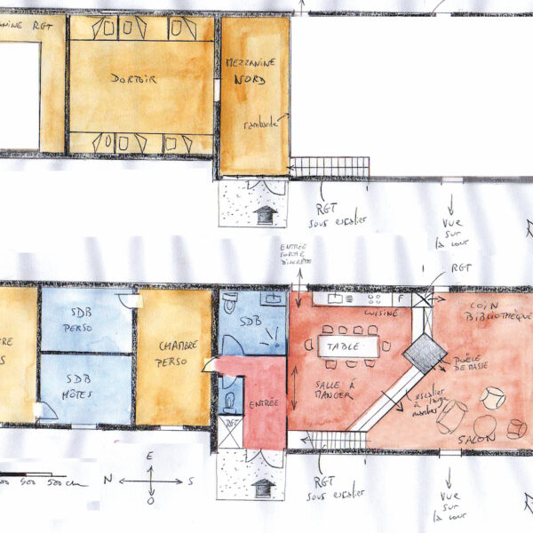 Rénovation réhabilitation grange personnes mobilités réduites l Envergure Architectes(1)